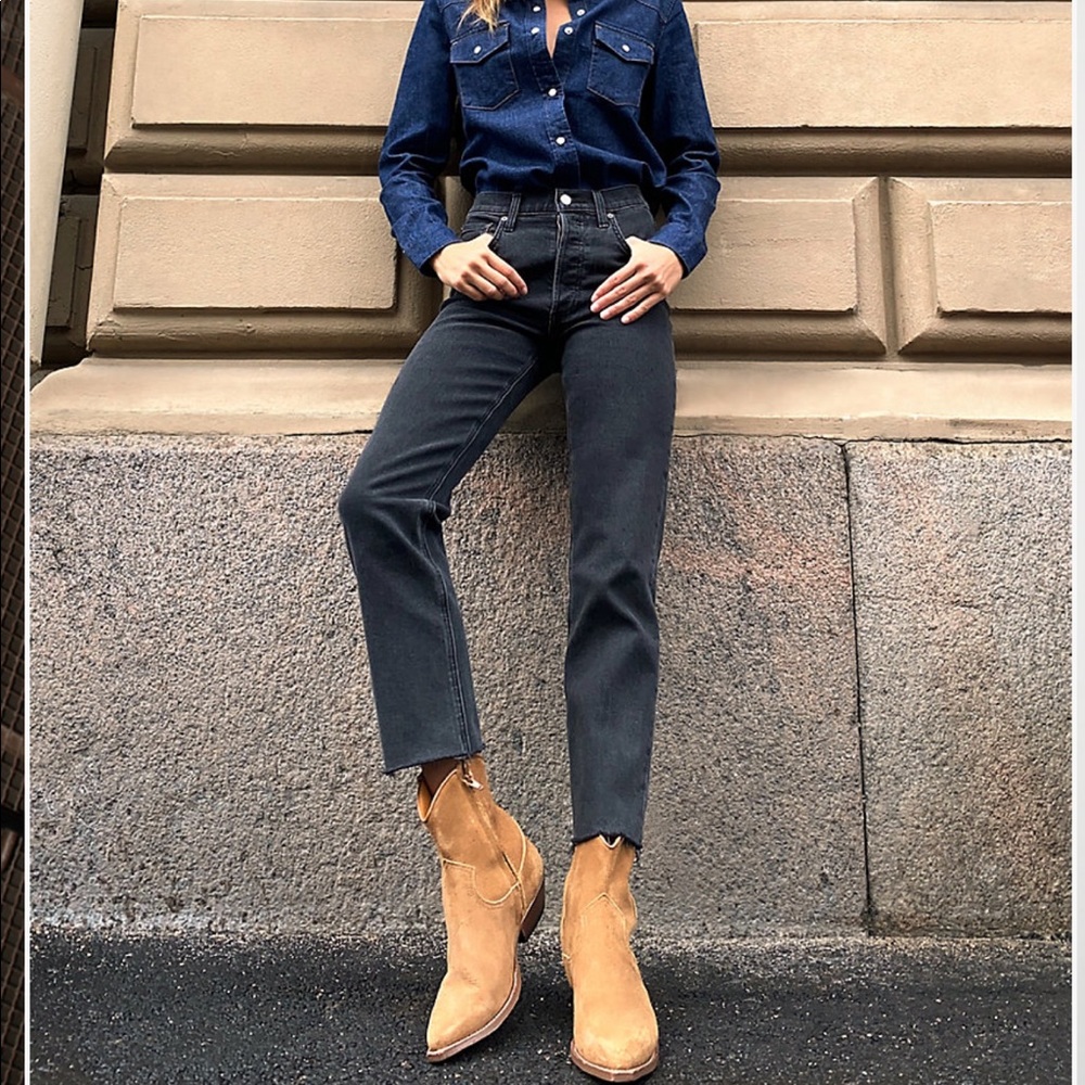 Denim Forum The Arlo High Rise Straight 28L
